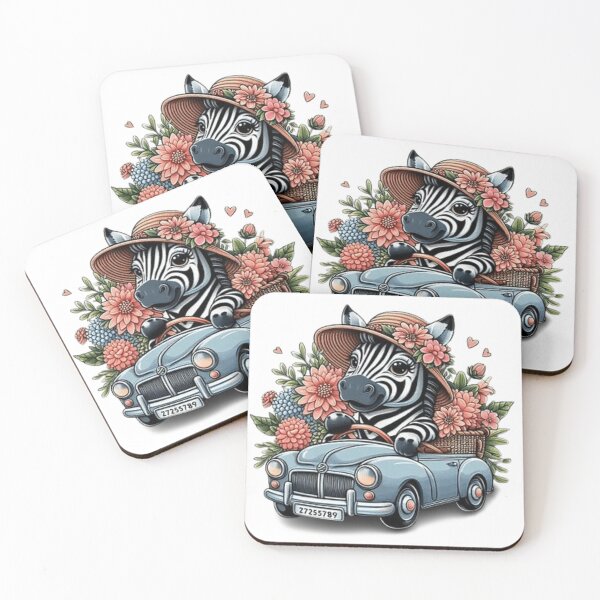 Item preview, Cute zebra in a car designed and sold by Culmika.