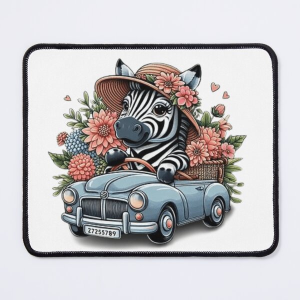 Item preview, Cute zebra in a car designed and sold by Culmika.