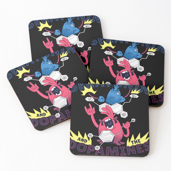 Item preview, Dopamine Seratonin Music Rock Band Guitar Drums   designed and sold by JudeOrn.