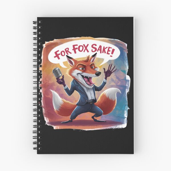 Item preview, Cheeky Comedian Fox - Humorous Fox with Microphone Illustration Tee, funny cartoon pet designed and sold by TrendyGraphTees.
