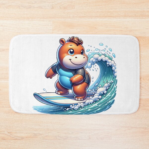 Item preview, Surfing Hippos: Riding the Waves with Style designed and sold by 0penvimark.