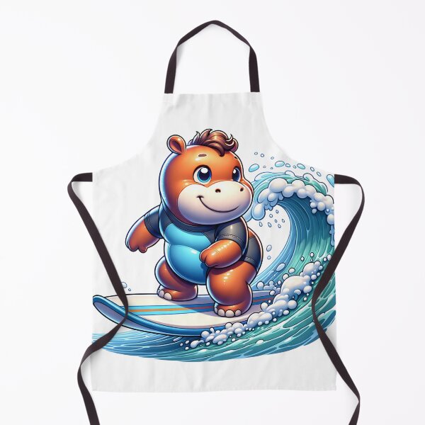 Item preview, Surfing Hippos: Riding the Waves with Style designed and sold by 0penvimark.