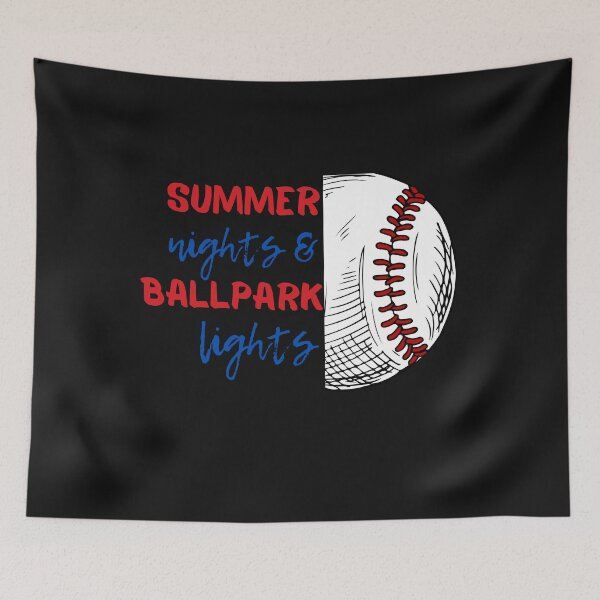 Item preview, Summer Nights and Ballpark Lights Baseball Design designed and sold by AlienOccupation.