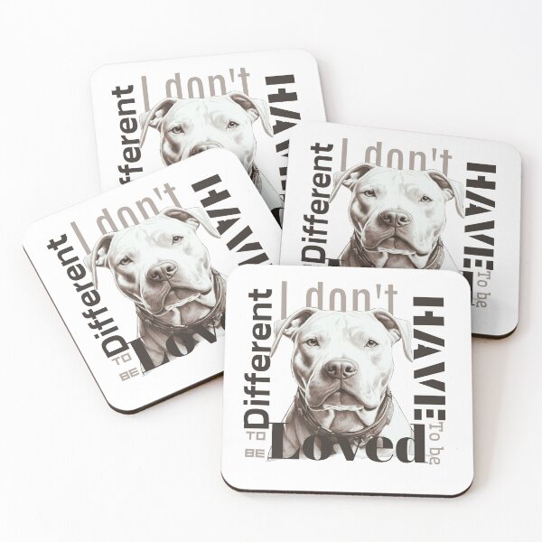 Item preview, Pitbull portre | Being loved | White designed and sold by Twinmommy Store.