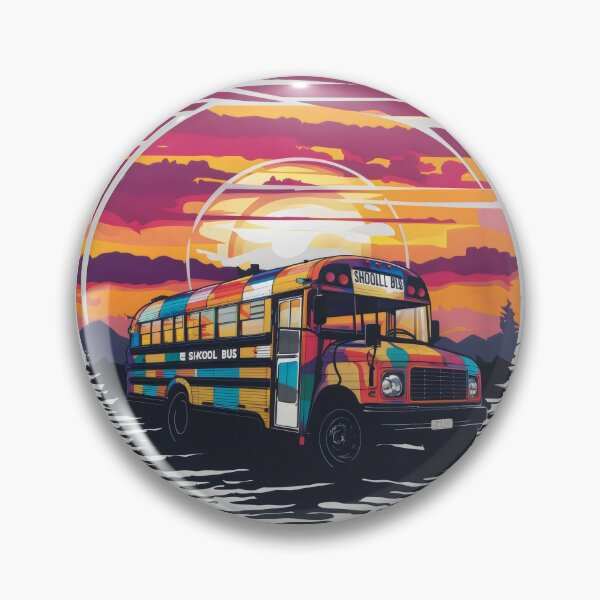Item preview, skoolie with a sunset backdrop isolated  designed and sold by Firas Aljazzar.