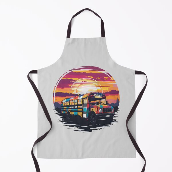 Item preview, skoolie with a sunset backdrop isolated designed and sold by Firas Aljazzar.