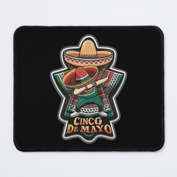 Item preview, Dabbing Mexican Poncho Wearing A Sombrero With The Colors Of Cinco De Mayo designed and sold by limos.
