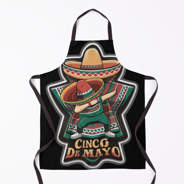 Item preview, Dabbing Mexican Poncho Wearing A Sombrero With The Colors Of Cinco De Mayo designed and sold by limos.