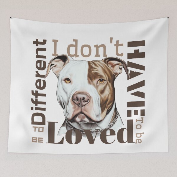 Item preview, Pitbull portre | Being loved designed and sold by Twinmommy Store.