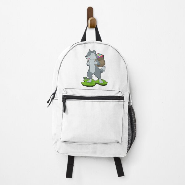 Item preview, Wolf Easter Easter eggs Backpack designed and sold by Snabdesign84.