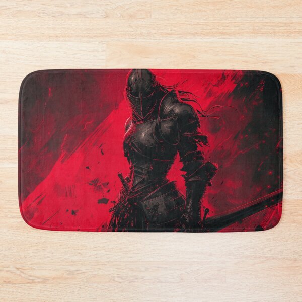 Item preview, Badass Girl Fantasy DnD Knight on Red Background designed and sold by Nightarcade.