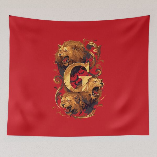 Item preview, Three Lions and the Letter G - Fantasy designed and sold by Fenay Designs.