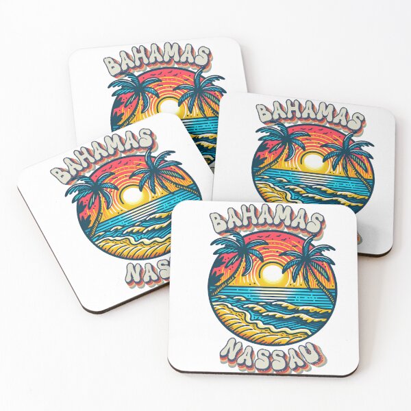 Item preview, Bahamas Nassau Beach Drawing art, for bahamas lover designed and sold by Kondi-Art.