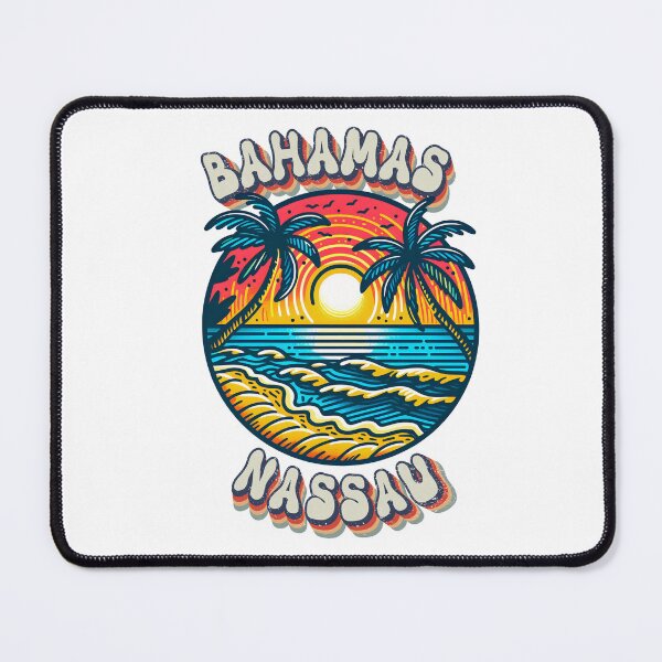 Item preview, Bahamas Nassau Beach Drawing art, for bahamas lover designed and sold by Kondi-Art.