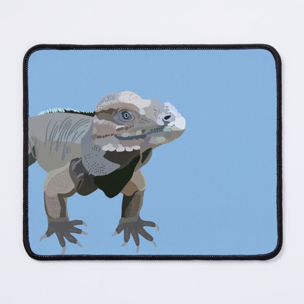 Item preview, R is for Rhino Iguana,Rhino Iguana Illustration – Unique and Powerful Caribbean Reptile Artwork designed and sold by PrettylittlepastelUk.