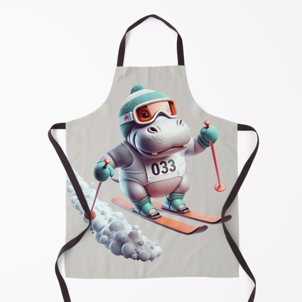 Item preview, Surreal Skiing Hippo: Graceful Leap into the Unknown designed and sold by 0penvimark.