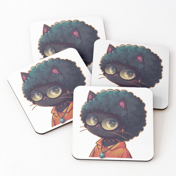 Item preview, Funky cat with afro  designed and sold by FlawlessDraft.