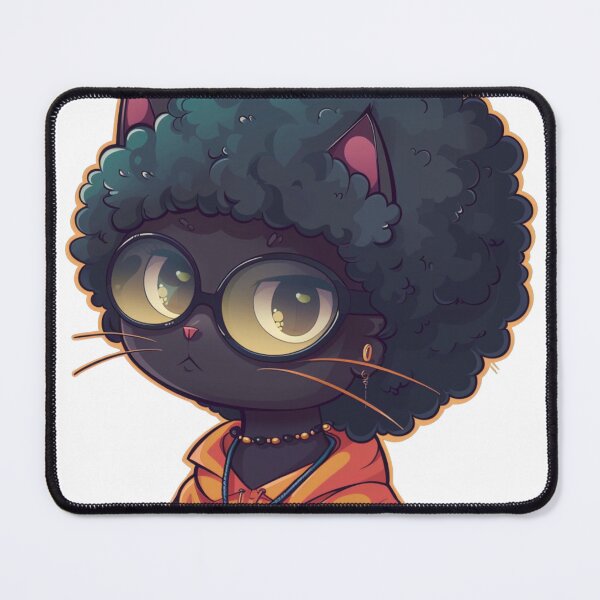 Item preview, Funky cat with afro  designed and sold by FlawlessDraft.