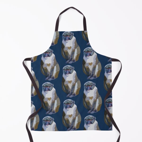 Item preview, S is for Swamp Monkey ,Swamp Monkey – Unique Central African Primate Wildlife Illustration designed and sold by PrettylittlepastelUk.