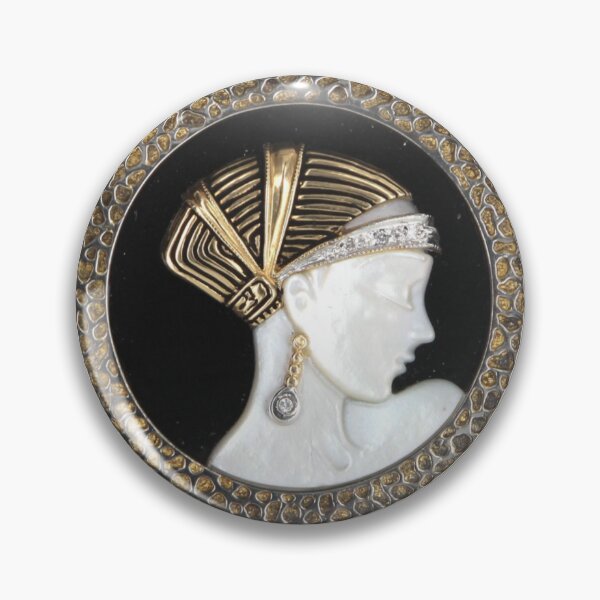 Item preview, Erte vintage art deco pin designed and sold by CJVisions.