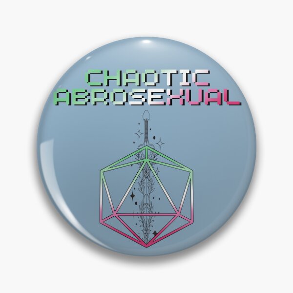 Item preview, Chaotic Abrosexual Pride Flag Colors, Abrosexual D20, Abrosexual D&D designed and sold by Travelslightly.
