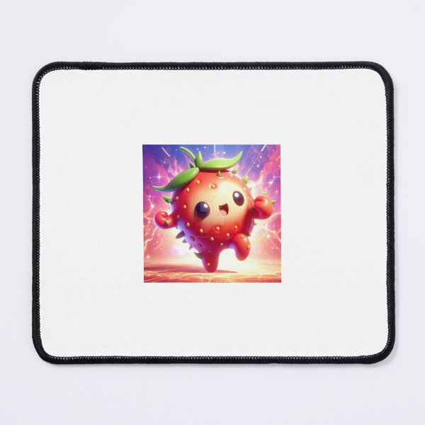 Item preview, strawberry kids art happy dancing designed and sold by PopUpArtXShop.