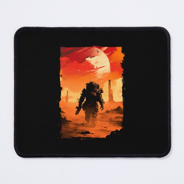 Item preview, Marine Trekking on Mars - Scifi designed and sold by Fenay Designs.