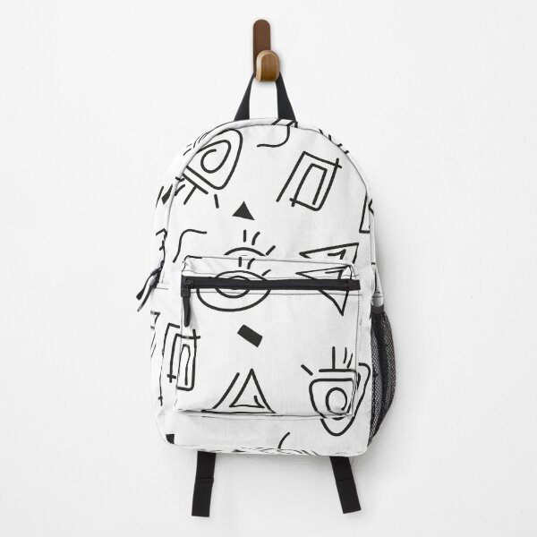 Item preview, Abstract  black and white figures, pattern, textile decor, t- shirt, sticker designed and sold by NatalkaP.