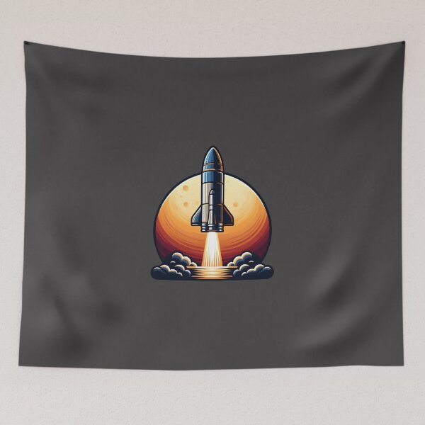Item preview, sticker of Launching of Rocket from Launch Pad  designed and sold by creativekrish.