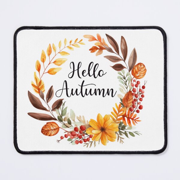 Item preview, Hello Autumn wreath designed and sold by Chestnut Falls Studio.