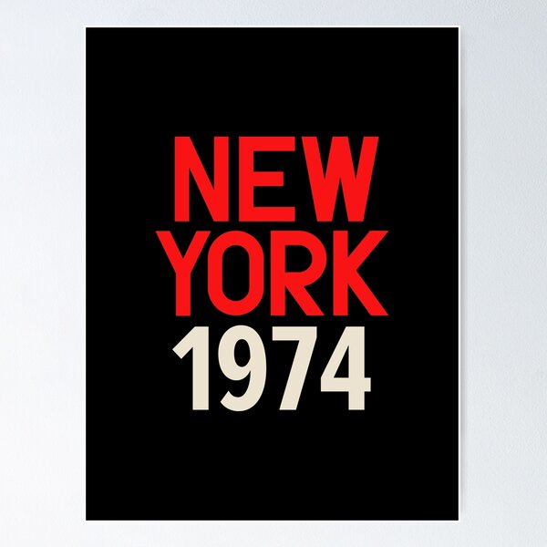 Item preview, New York Birth Year Series: Retro Vibes - NYC 1974 designed and sold by Boogosh.