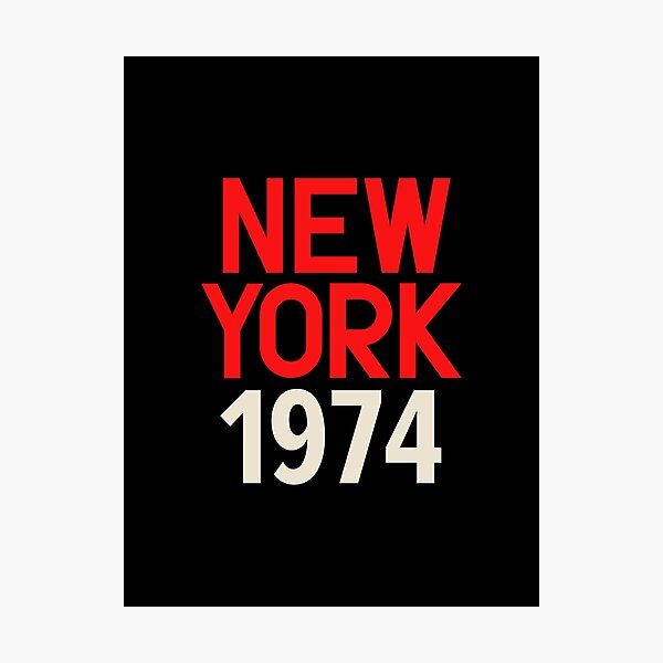 Item preview, New York Birth Year Series: Retro Vibes - NYC 1974 designed and sold by Boogosh.