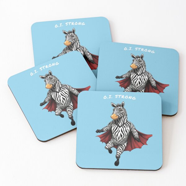 Item preview, OI strong Super Zebra - OI Awareness designed and sold by ZebraKnees.