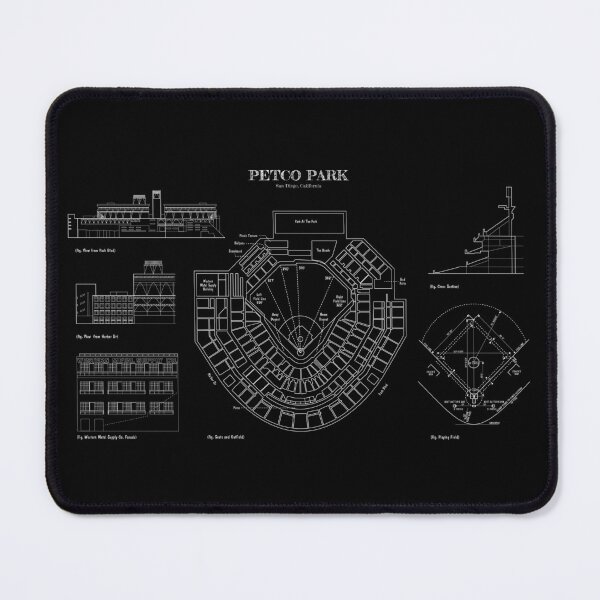 Item preview, PETCO Park - (White Stencil-No Background) designed and sold by BGALAXY.