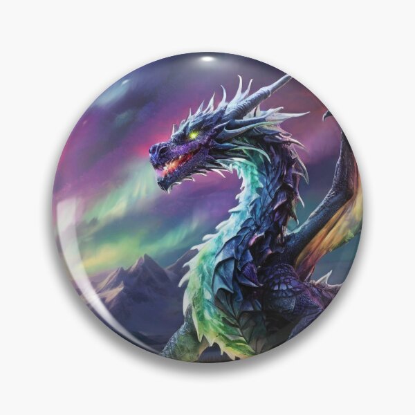 Item preview, Aurora Frost: Snow Dragon in Northern Lights designed and sold by MysticFable.