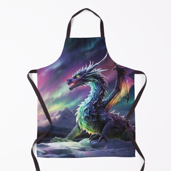 Item preview, Aurora Frost: Snow Dragon in Northern Lights designed and sold by MysticFable.