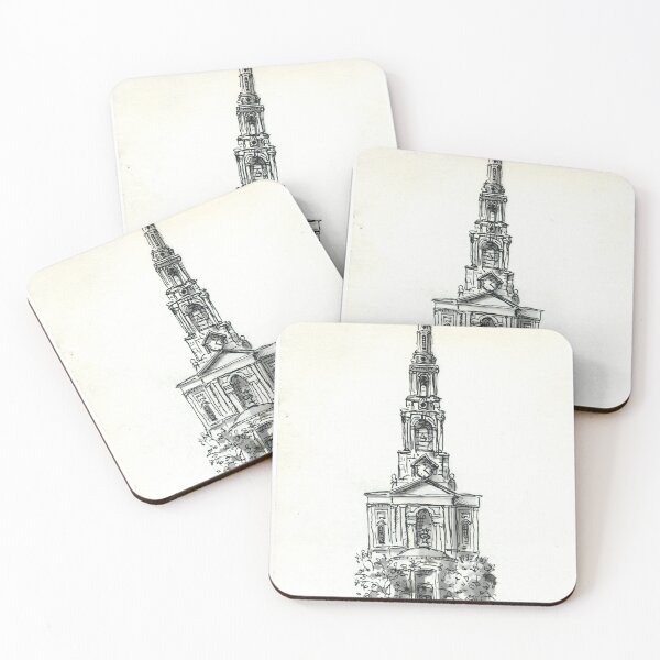 Item preview, Saint Mary le Strand , London , Pen and Ink designed and sold by Luke Bailey.