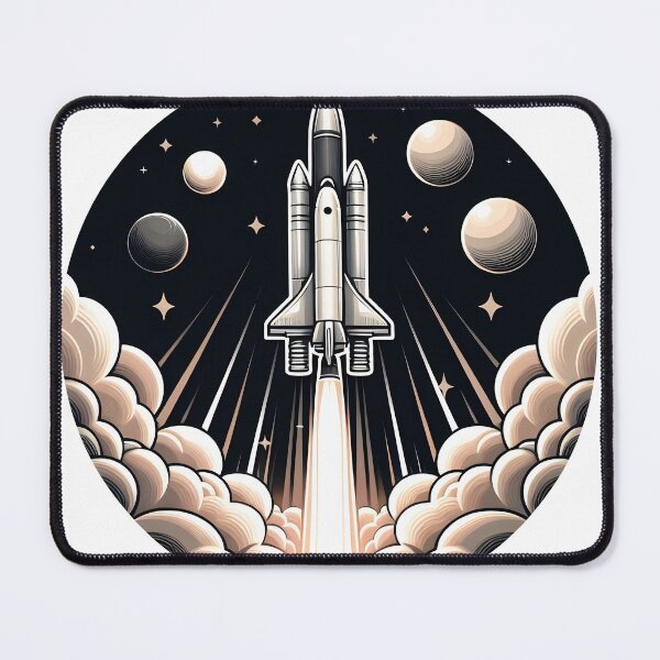 Item preview, Sticker of Launching of Rocket from Launch Pad designed and sold by creativekrish.