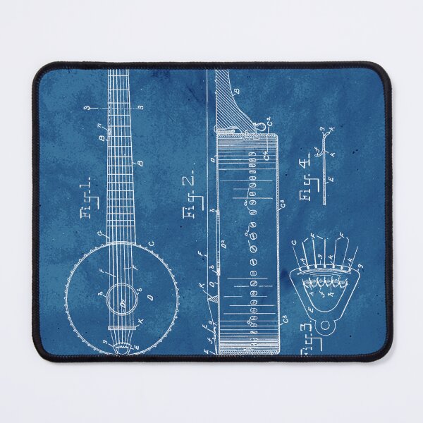 Item preview, Blueprint Banjo Patent designed and sold by JoolyA.