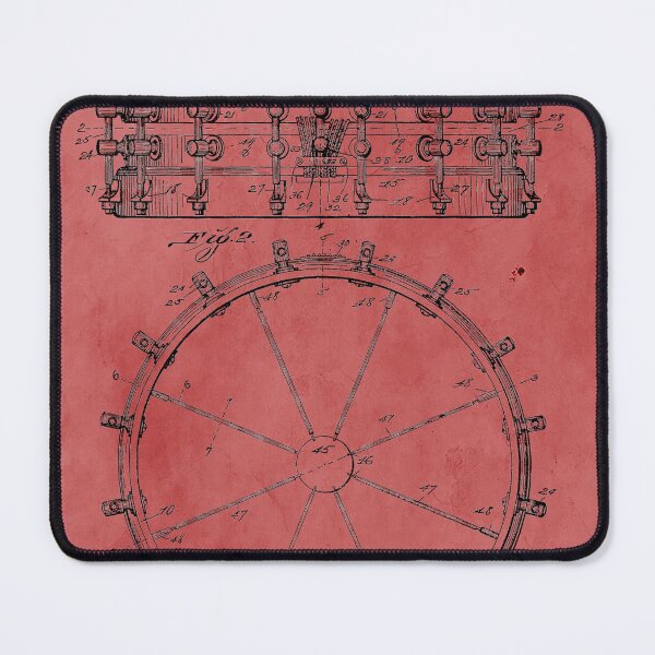 Item preview, Vintage Rose Drum Patent designed and sold by JoolyA.