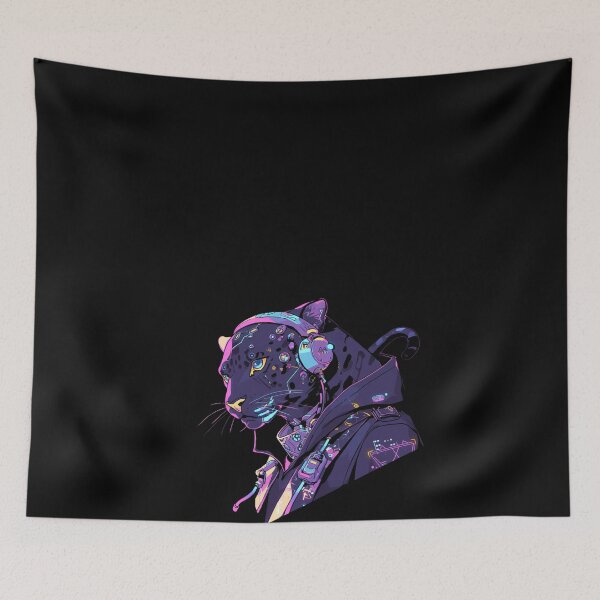 Item preview, Cyber Black Panther // Black Panther // Cool Animal // Cyber Animal // Future Animal Art // Animal Warrior // Animal Cute Art // Gaming Aesthetic stickers designed and sold by SMARTKIT  DESIGNAGENCY.