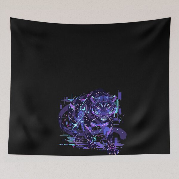 Item preview, Cyber Black Panther // Black Panther // Cool Animal // Cyber Animal // Future Animal Art // Animal Warrior // Animal Cute Art // Gaming Aesthetic stickers designed and sold by SMARTKIT  DESIGNAGENCY.