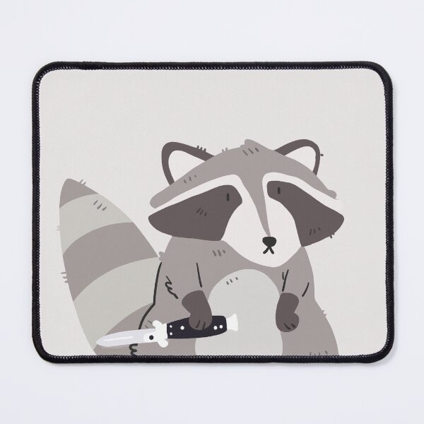 Item preview, Racoon with Switch blade designed and sold by Childish by Design.