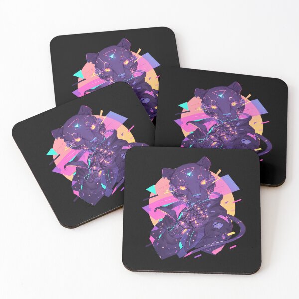 Item preview, Cyber Black Panther // Black Panther // Cool Animal // Cyber Animal // Future Animal Art // Animal Warrior // Animal Cute Art // Gaming Aesthetic stickers designed and sold by SMARTKIT  DESIGNAGENCY.