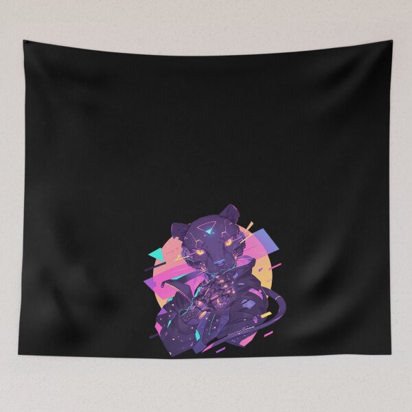 Item preview, Cyber Black Panther // Black Panther // Cool Animal // Cyber Animal // Future Animal Art // Animal Warrior // Animal Cute Art // Gaming Aesthetic stickers designed and sold by SMARTKIT  DESIGNAGENCY.