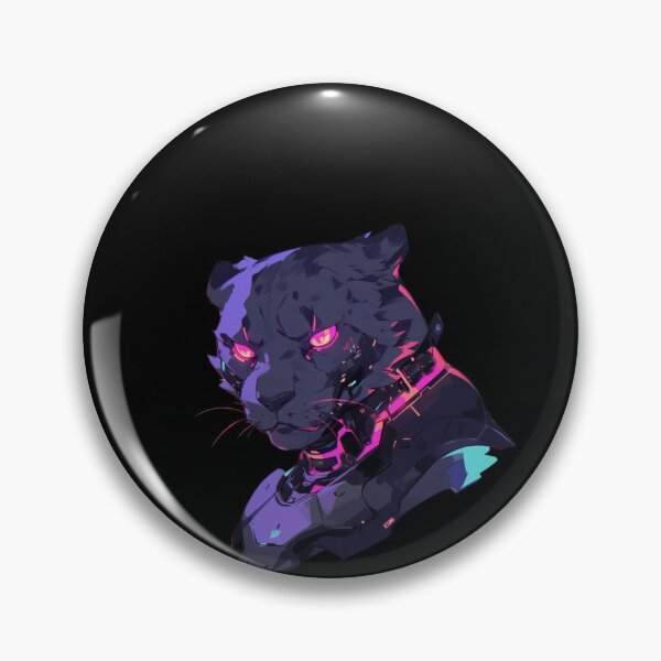 Item preview, Cyber Black Panther // Black Panther // Cool Animal // Cyber Animal // Future Animal Art // Animal Warrior // Animal Cute Art // Gaming Aesthetic stickers designed and sold by SMARTKIT  DESIGNAGENCY.