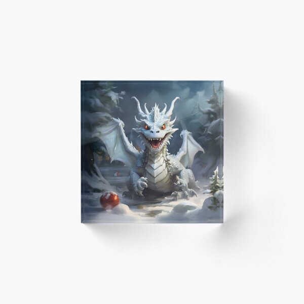 Item preview, Frosty Frolic: Snow Dragon's Snowball Fight designed and sold by MysticFable.