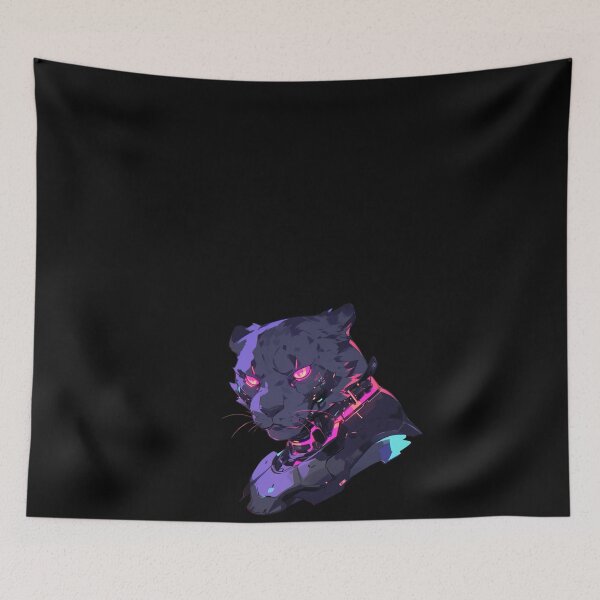 Item preview, Cyber Black Panther // Black Panther // Cool Animal // Cyber Animal // Future Animal Art // Animal Warrior // Animal Cute Art // Gaming Aesthetic stickers designed and sold by SMARTKIT  DESIGNAGENCY.