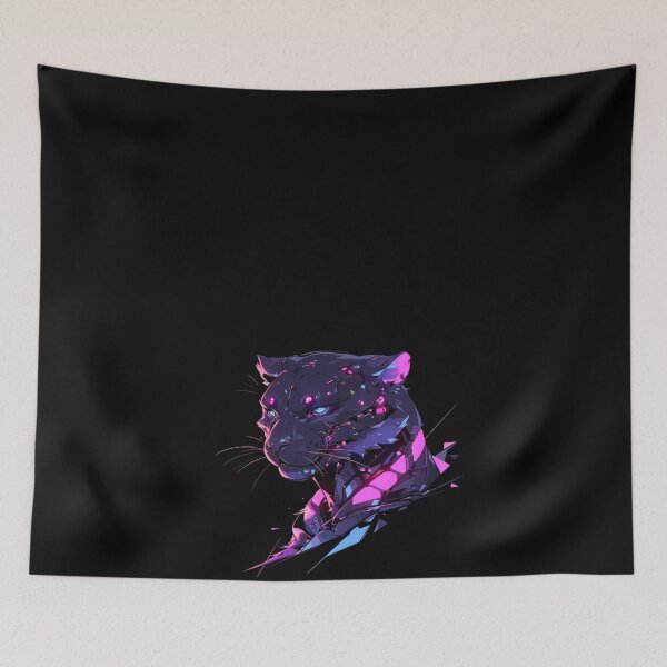 Item preview, Cyber Black Panther // Black Panther // Cool Animal // Cyber Animal // Future Animal Art // Animal Warrior // Animal Cute Art // Gaming Aesthetic stickers designed and sold by SMARTKIT  DESIGNAGENCY.