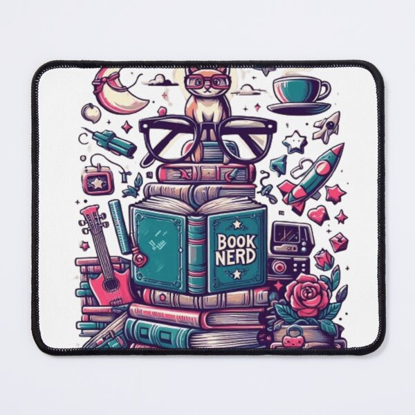 Artikelvorschau, Buch Nerd entworfen und verkauft von desAIgns by Rosa.